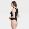 Women's Luxe Stretch High Neck Racer Thong Bodysuit - Auden™