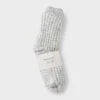 Women's Waffle Sweater Knit Reading Crew Socks With Faux Shearling Lining And Grippers Auden™One Size
