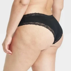 Women's Cotton Blend Cheeky Underwear With Lace - Auden™ -Auden GUEST 02f4c6ae f749 4a07 a768 16311546698e