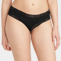 Women's Cotton Blend Cheeky Underwear With Lace - Auden™ -Auden GUEST 03451ba7 cd71 4088 813d b965fe4c29a3