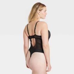 Women's Satin And Mesh Lightly Lined Lingerie Bodysuit - Auden™ -Auden GUEST 0b0e9b7d 35be 47b4 8136 5ff74a5049b0