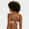 Women's Cotton Lightly Lined Demi Bra - Auden™ Berry Red