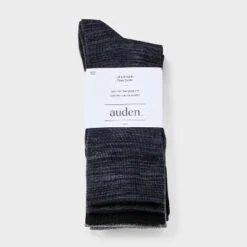 Women's Ultra Smooth Supersoft Fine Gauge Knit 4pk Crew Socks - Auden™ 4-10