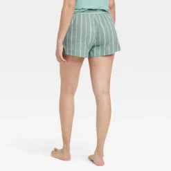 Women's Striped Cotton Pajama Shorts - Auden™