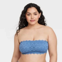 Women's Eyelet Lace Lightly Lined Bandeau Bralette - Auden™ -Auden GUEST 12d905f9 b8fd 4992 8283 a18072709943