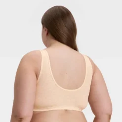 Women's Modal Blend Scoop Bralette - Auden™ Oatmeal