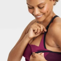Women's Nursing Yoga Bralette - Auden™ Red -Auden GUEST 170f0ec6 f21e 457a 83ab 92d383ea97ae