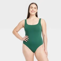 Women's 4-Way Stretch Tank Bodysuit - Auden™ Green -Auden GUEST 187ff0e8 0871 45f8 9472 92f4026912a6