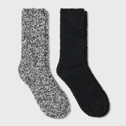 Women's Marled 2pk Cozy Crew Socks - Auden™ 4-10 -Auden GUEST 1bd04074 fb59 462f 96d1 1f5a542bbd90