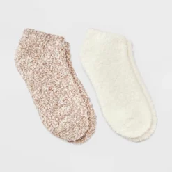 Women's Marled 2pk Cozy Low Cut Socks - Auden™ 4-10 -Auden GUEST 1db48345 45ba 40c5 a6d4 661e626df060