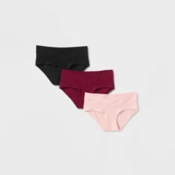 Maternity 3pk Under The Belly Maternity Hipster Underwear - Auden™ Pink/Maroon/Black -Auden GUEST 1f995a6a bf47 4ddd 8194 9a648704634d
