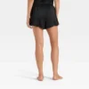 Women's Lace Trim Satin Pajama Shorts - Auden™