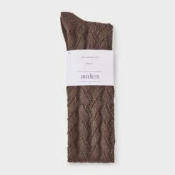 Women's Herringbone Texture Super Soft Knee High Boot Socks - Auden™ 4-10