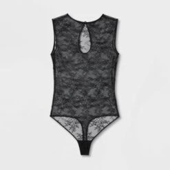 Women's Lace Sleeveless Lingerie Bodysuit - Auden™ Black -Auden GUEST 26d27776 bf5f 4e5f 80dc 135553613804