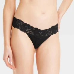 Women's Cotton Thong Underwear With Lace - Auden™ -Auden GUEST 295dd096 17ba 4f10 9bb2 f80bf0dc702a