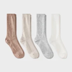 Women's Ultra Soft Everyday Rib-Knit 4pk Crew Socks - Auden™ 4-10 -Auden GUEST 3d6a4613 fe01 47bc aadf 989f74ef8bb9