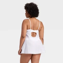 Women's Woven Cotton Lingerie Babydoll Dress - Auden™ White -Auden GUEST 462510f6 064e 4ae0 9ff7 7f2fd146b50e