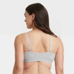 Women's Cotton Blend Scoop Ribbed Bralette - Auden™ -Auden GUEST 4809f3a7 8261 4e7c bd69 b8e4f4c0b3d7