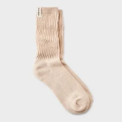 Women's Ultra Soft Ribbed Cushioned Slouch Crew Socks With Woven Label - Auden™ 4-10 -Auden GUEST 5358fdca 9933 410b 8584 b8dd8d64f8a1