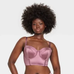 Women's Satin Lightly Lined Lingerie Corset - Auden™ -Auden GUEST 55530049 3a9c 41a6 8618 ea2204448e38