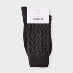 Women's Braided Texture Super Soft Crew Boot Socks - Auden™