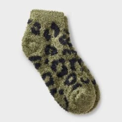 Women's Leopard Print Cozy Low Cut Socks - Auden™ 4-10 -Auden GUEST 5fcea716 5fbf 464d b2c5 6998485b19c5
