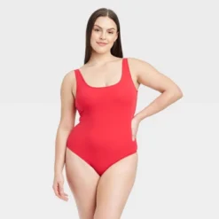 Women's Cotton Bodysuit - Auden™ Red -Auden GUEST 6116bd16 4ee8 49bb b77c 6164a73f83cd