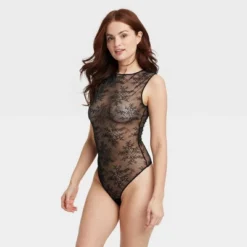 Women's Lace Sleeveless Lingerie Bodysuit - Auden™ Black -Auden GUEST 61a6d7ef 7daa 41fa 8eff 1c7353b95fa7