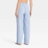 Women's Striped Cotton Blend Pajama Pants - Auden™