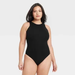 Women's Luxe Stretch High Neck Racer Thong Bodysuit - Auden™ -Auden GUEST 6329ea17 d2fc 499d 9926 4468c61530a2