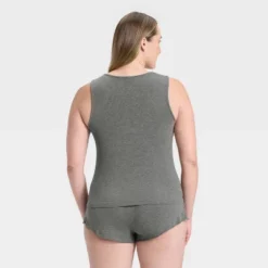 Women's Lace Trim Ribbed Tank Top And Shorts Pajama Set - Auden™ -Auden GUEST 6db6a8b0 9fbb 4228 8e8f a3727dc00b01