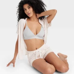 Women's Busty Cotton Triangle Bralette - Auden™ -Auden GUEST 7192b23f 21f7 4773 b9c9 dffe3719400e