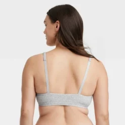Women's Cotton Blend Plunge Bralette - Auden™ -Auden GUEST 74d14617 0132 4c63 8a89 b80e7e39320f