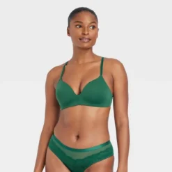 Women's Bliss Lightly Lined Wirefree Bra - Auden™ Green -Auden GUEST 75227bee a26f 432d ac17 5bec0891de25