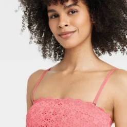 Women's Eyelet Lace Lightly Lined Bandeau Bralette - Auden™ -Auden GUEST 84c2cdb8 63fe 4506 9938 0a671fef7ef5