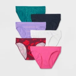 Women's 6pk Bikini Underwear - Auden™ Multi -Auden GUEST 8b61fa69 b859 4b83 aa1a b01dd60225ce