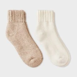 Women's Full Terry With Chunky Ribbed Cuff Cloud Soft Lounge 2pk Ankle Socks - Auden™ 4-10 -Auden GUEST 8fcaea2a 8af7 4b1a bc48 ba0661c0179d