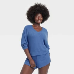 Women's Cozy Ribbed Pullover - Auden™ -Auden GUEST 93d2dd7b 30b4 44b9 8f13 0445854556e5