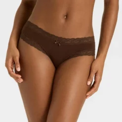 Women's Modal Blend Cheeky Underwear With Lace - Auden™ -Auden GUEST 9eafd741 9fc2 4573 be1c 790d1f5ff5d6