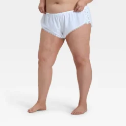 Women's Woven Cotton Lingerie Bloomer - Auden™ White -Auden GUEST a028a9a4 b33c 4e7c b77f 4c83520da1bb