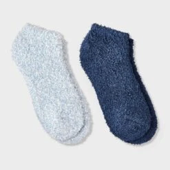Women's Marled 2pk Cozy Low Cut Socks - Auden™ One Size -Auden GUEST a14e76c6 a7c4 423b 9673 adb68f9cb125