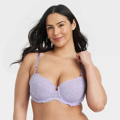 Women's Lace Unlined Balconette Bra - Auden™ 3 Women's Lace Unlined Balconette Bra - Auden™ - Image 3