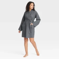 Women's Waffle Short Robe - Auden™ -Auden GUEST ad64ad1c 7887 4c15 8242 01c315017c07