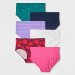 Women's 6pk Fashion Print Briefs - Auden™ Multi -Auden GUEST ae382d62 c4a8 43d6 ac72 e65770aea585