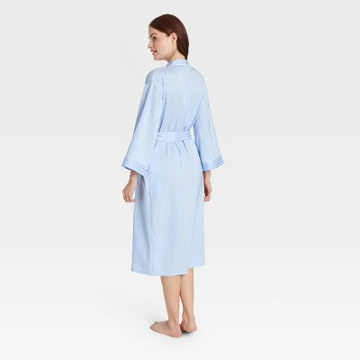 Women's Luxury Collection Shadow Striped Long Satin Robe - Auden™ 1 Women's Luxury Collection Shadow Striped Long Satin Robe - Auden™