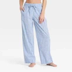 Women's Striped Cotton Blend Pajama Pants - Auden™ -Auden GUEST af4e244b 3e46 40ff aa6b ddf27d5a3ac0
