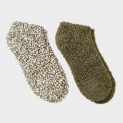 Women's Marled 2pk Cozy Low Cut Socks - Auden™ 4-10 -Auden GUEST b747f189 cbfa 4894 8e9c abbf03858841