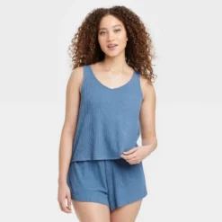 Women's Cozy Ribbed Pajama Tank Top - Auden™ -Auden GUEST b767aefe e822 4c96 89c7 fe90e9e730bb