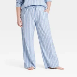 Women's Striped Cotton Blend Pajama Pants - Auden™ -Auden GUEST bff86a37 cbf0 495c bc4d 869ead29d549