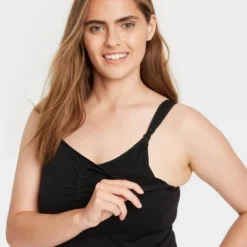 Women's All-in-One Nursing And Pumping Cami - Auden™ Black XS -Auden GUEST c78b8358 3821 4be7 98e5 47c48044e233
